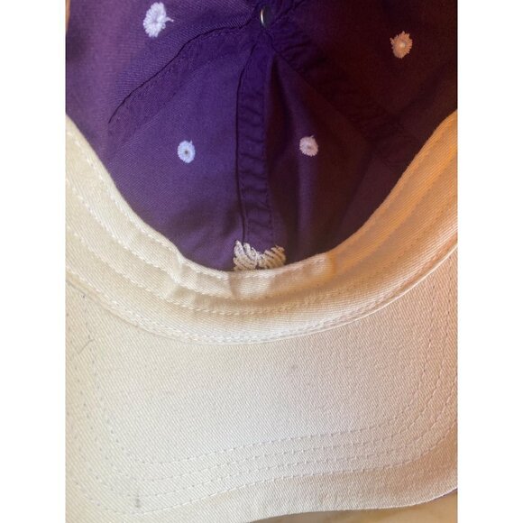 Fraternity Hat Collection Purple Hat Cap Adjustable Embroidered Bow Tie - Picture 7 of 7